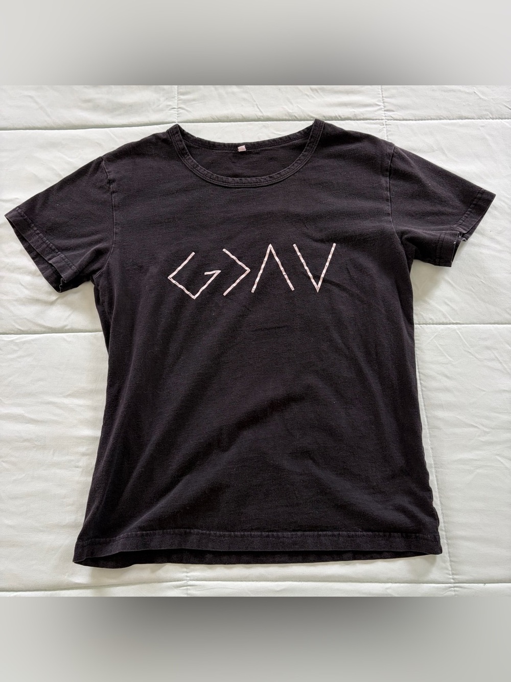 Black graphic tee